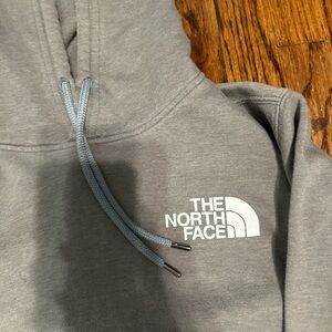 Grey north face hoodie